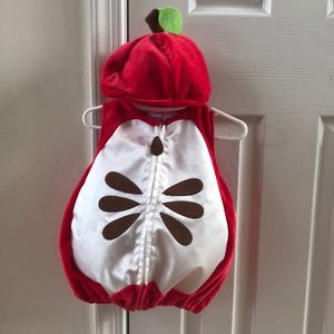 Red Apple Halloween costume 3-6m